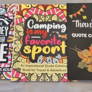 3 adult coloring books
